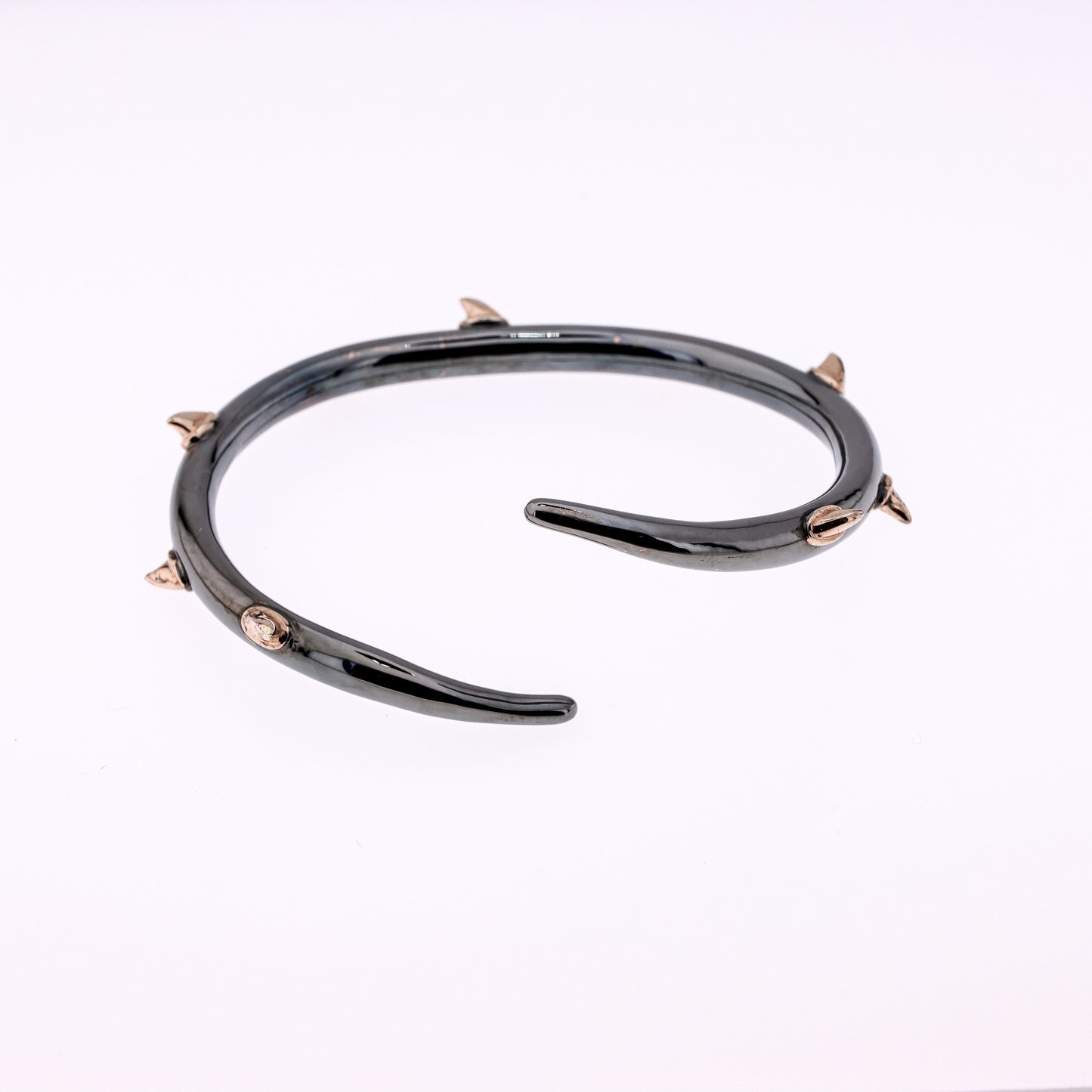 Mystical Thorn Black Gold Spike Bracelet
