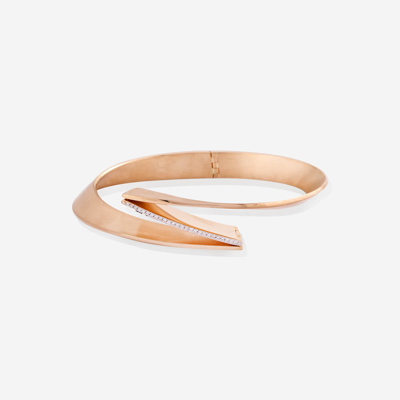 Yellow Gold ZigZag With Diamonds Line Bracelet - Ref: RB01546