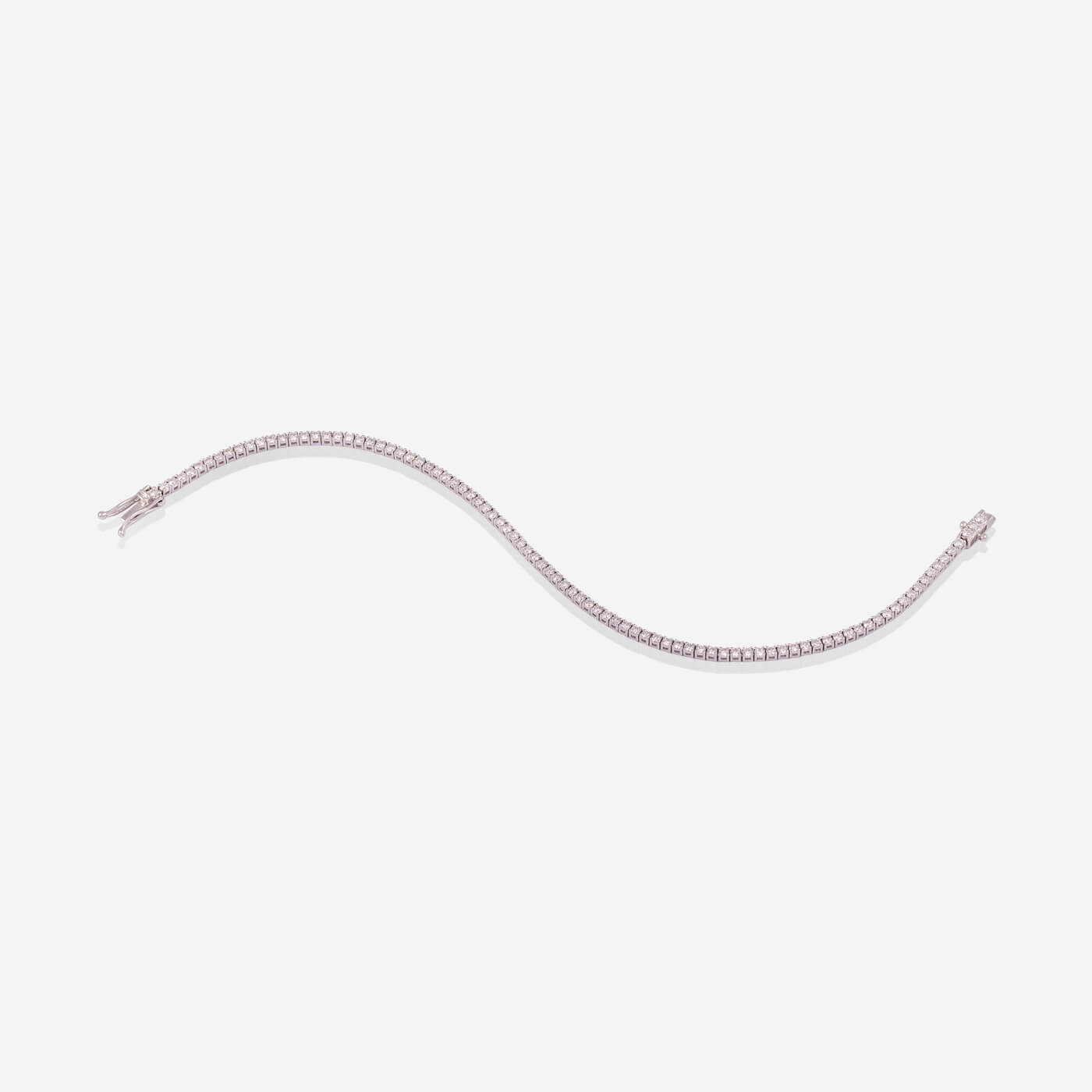 White Gold With Diamonds Tennis Bracelet - Ref: KB00019