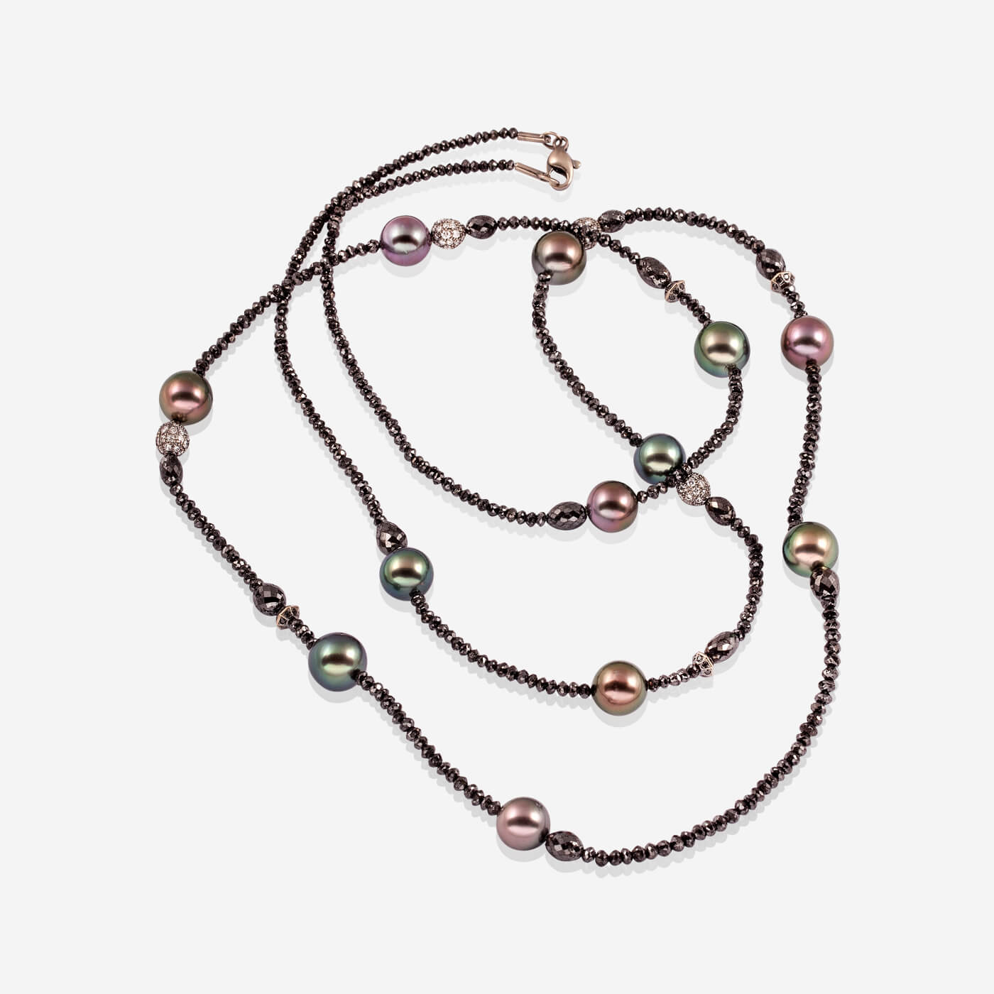 Necklace With Pearl And Diamonds - Ref: 16138