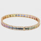 Rainbow Sapphire Tennis Bracelet