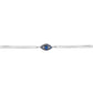 SAPPHIRE AND DIAMOND EVIL EYE BRACELET