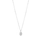 OVAL PAVE DIAMOND PENDANT NECKLACE