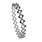 Zoom, Half Round Sapphire Edges White Gold