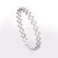 Zoom, Half Round White Diamond White Gold