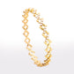 Zoom, Half Round Yellow Gold White Diamond