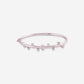 White Gold With Dots Diamonds Bangle - Ref: RB00989