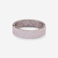 White Gold With Half Round Pave Diamonds Bangle - Ref: RB01530