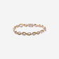 White & Yellow Gold, Peridot And Diamond Waves Bracelet - Ref: RB00433