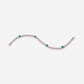 White Gold Emerald With Diamonds Tennis Bracelet - Ref: RB01433