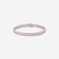 White Gold Round Diamonds Double Tennis Bracelet - Ref: RB00923