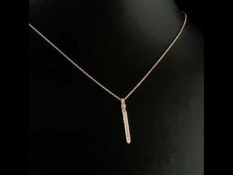 SWORD DIAMOND PENDANT NECKLACE