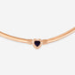 Multi Functional Yellow And White Gold 2 Sided Heart Choker With Sapphire & Diamonds- Ref: RG04793