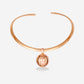 Multi Functional Yellow Gold Cage Pendant Pearl With Diamonds Necklace - Ref: RG04090