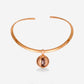 Multi Functional Yellow Gold Cage Pendant Pearl With Diamonds Necklace - Ref: RG04090