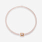 White Gold Choker With Yellow Gold 4 Diamonds Square - Ref: RG04033