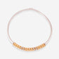 White Gold Choker With Yellow Gold Chain 2 Diamonds Links - Ref: RG04267