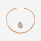 Yellow Gold Choker With White Gold Removable Diamonds Pendant - Ref: RG03336
