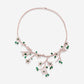 White Gold Branch Emerald With Diamonds Necklace - Ref: KG00024