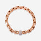 Yellow Gold Links Choker With Diamonds Ring - Ref: RG03842