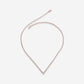 White Gold Round Diamond V Choker With Diamonds Necklace - Ref: KG00058