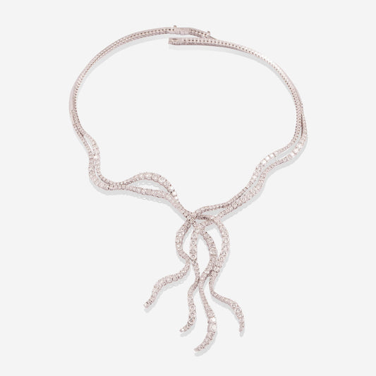 White Gold Octopus With Diamonds Necklace - Ref: RG03638