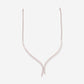 White Gold 2 Lines Diamonds Necklace - Ref: RG03018