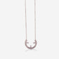 White Gold 2 Sides C With Diamonds and Sapphire Ruby Emerald With Diamonds Necklace - Ref: RG03035