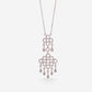 White Gold Chandelier With Diamonds Necklace - Ref: RG01535