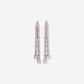 White Gold Dangling Diamonds Earrings - Ref: KK00019