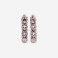 White Gold Spikes With Diamonds Earrings - Ref: K000374