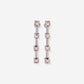 White Gold Squares With Diamonds Earrings - Ref: RK00592