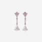 White Gold With Triangle Diamonds Earrings - Ref: RK01880