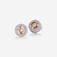 Multi-Functional Yellow & White Gold Emerald With Diamond Stud Earring