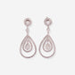 White Gold Drops With Diamonds Earrings - Ref: RK00753
