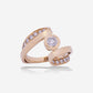 Yellow Gold Middle Round Solitaire With Diamonds Ring - Ref: RY07482