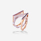 Multifunctional Yellow & White Gold 3 Colour Book Ring - Ref: RY03412