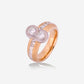 Yellow & White Gold 8 Shape With Diamonds Ring - Ref: RY05915